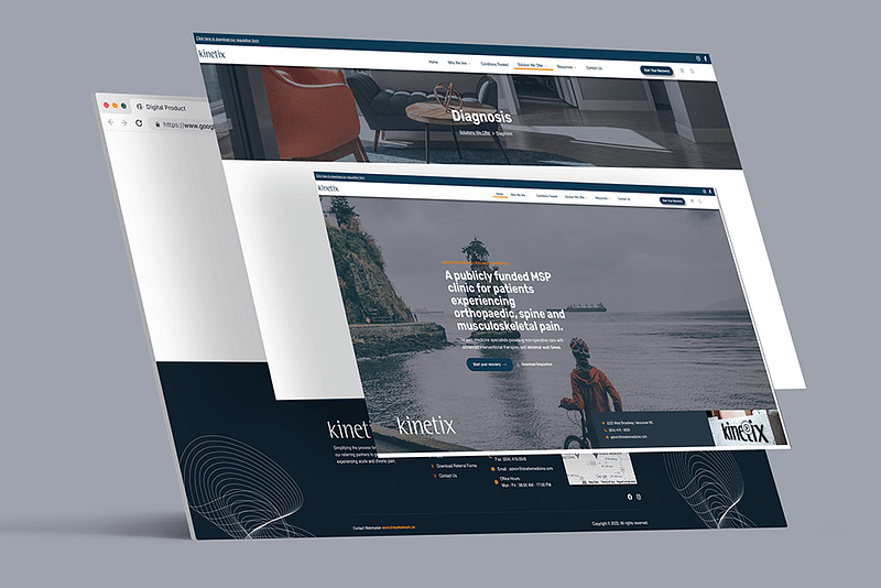 website display mockup for graphic design